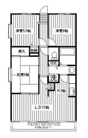 フォレストヒルズ磯子 2階階 間取り