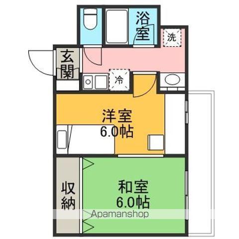 JRFフレシア金沢(1K/3階)の間取り写真