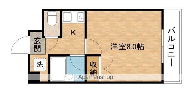 オアシス羽倉崎Ⅰ(1K/3階)の間取り写真