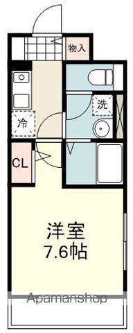 AFCレジデンスⅩⅥ(1K/1階)の間取り写真