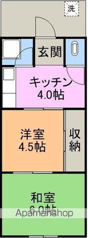 和泉荘(2K/2階)の間取り写真