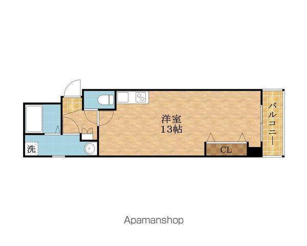 VILLETA新森公園(ワンルーム/3階)の間取り写真