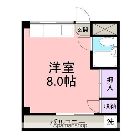 環マンション(ワンルーム/4階)の間取り写真