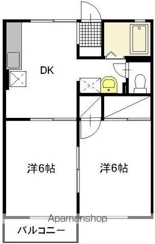 プレミール笹野(2DK/1階)の間取り写真