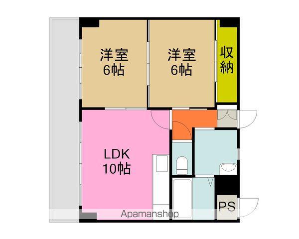 パルルメゾンかみとまい(2LDK/5階)の間取り写真