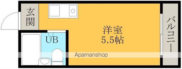 フジコーマンション作才(1K/3階)の間取り写真