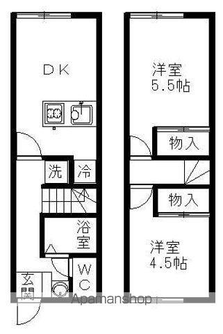 ルミナリエ(2LDK)の間取り写真