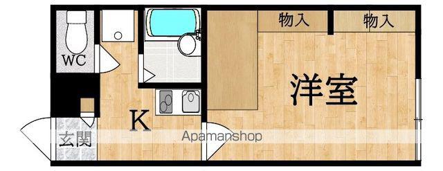 レオパレスLAVISTA(1K/2階)の間取り写真