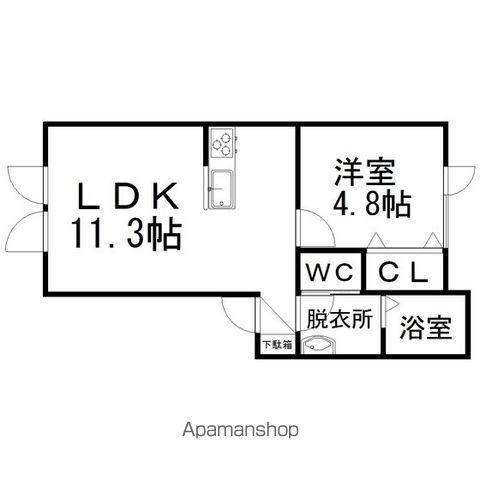 ALVO REGALO(1LDK/1階)の間取り写真