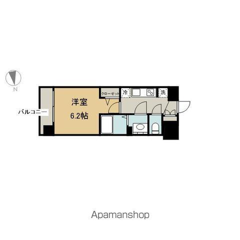 プレサンス鶴舞パーク&ステーション(1K/10階)の間取り写真