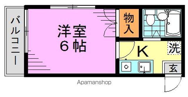 サミーハイツ(1K/1階)の間取り写真