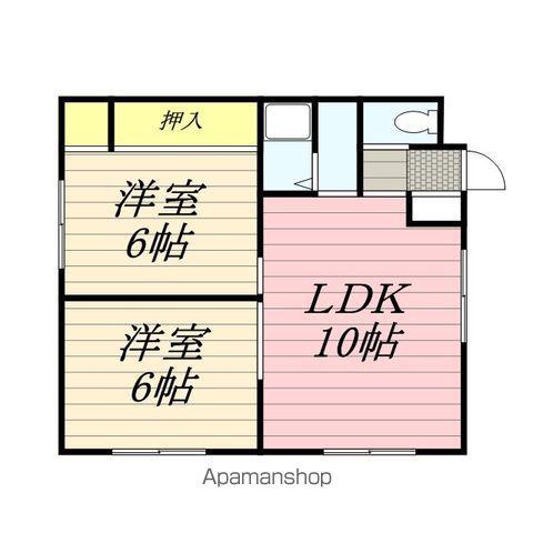 コーポ太平(2LDK/1階)の間取り写真