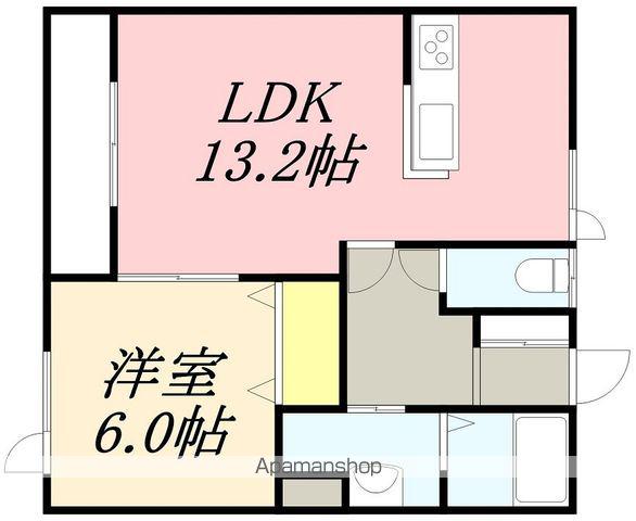 アンジェリカルート(1LDK/1階)の間取り写真