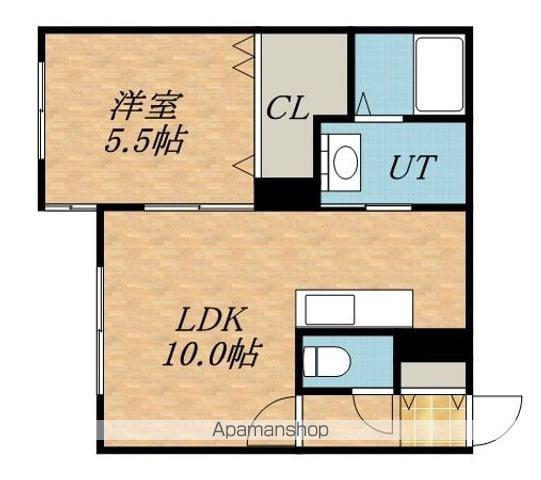 グランディール麻生(1LDK/2階)の間取り写真