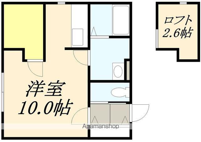 アンジェリカシード(ワンルーム/1階)の間取り写真