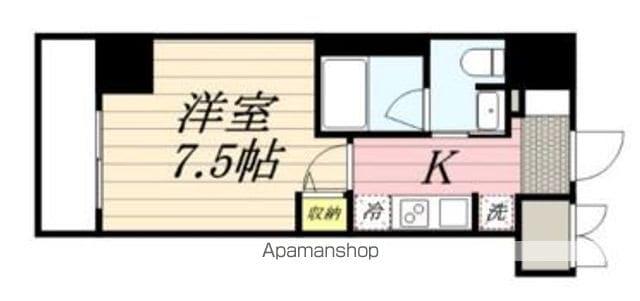 ルクレ上野(1K/10階)の間取り写真