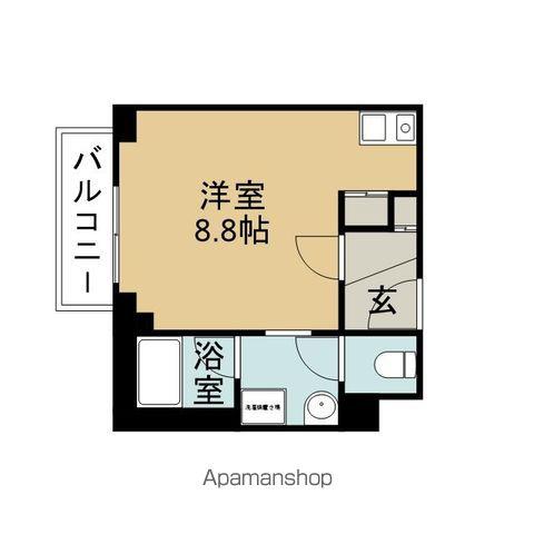 レジデンスシェーンブルン(ワンルーム/1階)の間取り写真