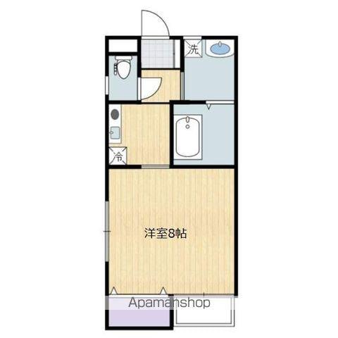 メゾン岩沼(1K/2階)の間取り写真