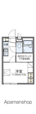 レオパレスYUZURIHA(1K/1階)の間取り写真