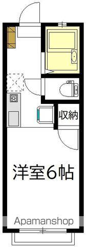 京王電鉄京王線 下高井戸駅 徒歩3分 2階建 築38年(1K/1階)の間取り写真