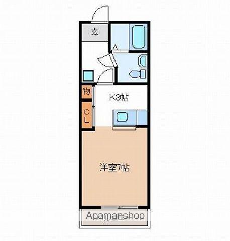 アルフ21Ⅱ(1K/1階)の間取り写真