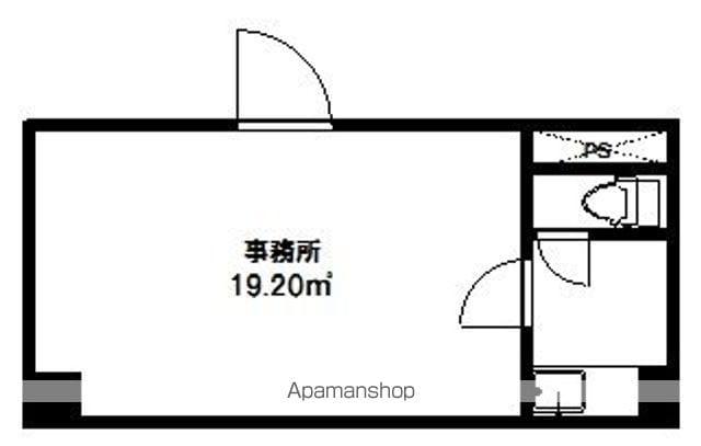 ハイライフ北仙台(1K/1階)の間取り写真