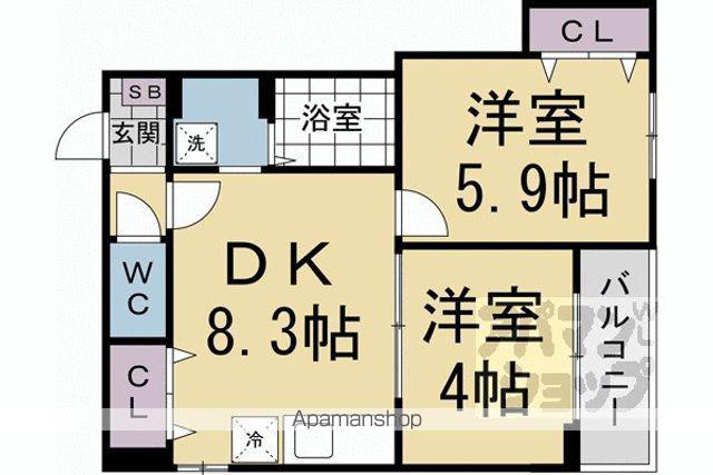 F ASECIA KUULEI(2LDK/1階)の間取り写真