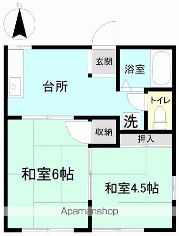 メゾンエイト(2K/1階)の間取り写真