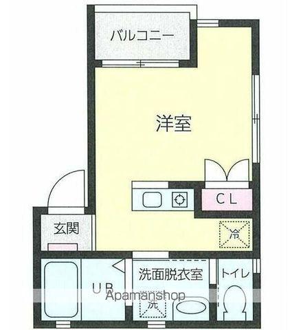 ピュア・スプリング吉野町Ⅱ(ワンルーム/1階)の間取り写真