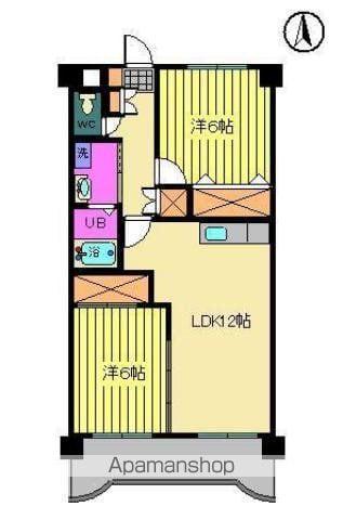 秀和ココペリ(2LDK/3階)の間取り写真