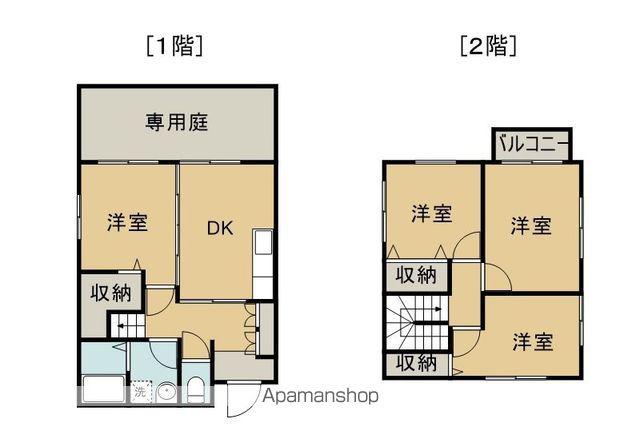 予讃線 観音寺駅(香川) 徒歩15分 2階建 築16年(4DK)の間取り写真