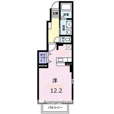 ロイヤルスクウェア一宮Ⅱ(ワンルーム/1階)の間取り写真