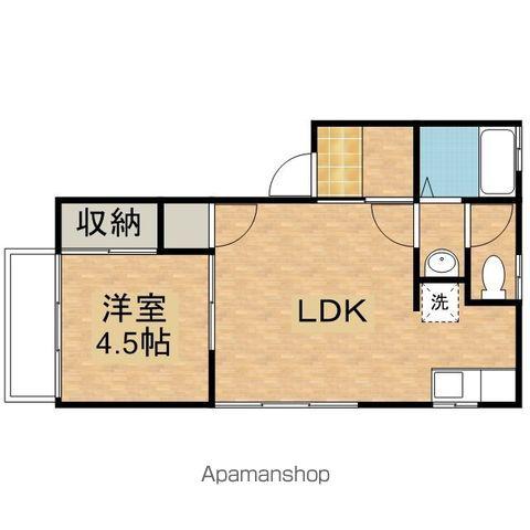 プチパレス(1LDK/1階)の間取り写真