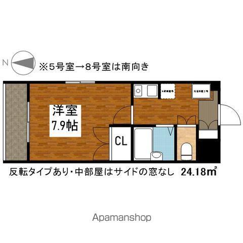 プロビデンス泉(1K/7階)の間取り写真