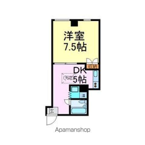 サンローラン泉(1DK/3階)の間取り写真