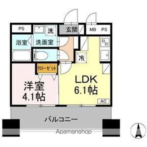 D-MEDICARE名古屋一社(1DK/3階)の間取り写真