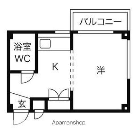 シングルハイツ八事(ワンルーム/2階)の間取り写真