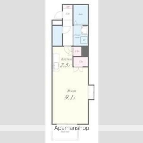 HIRO尾頭橋(1K/3階)の間取り写真