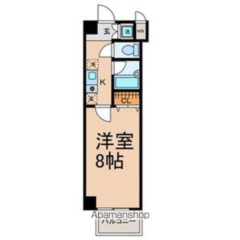 ジュネス藤森(1K/3階)の間取り写真