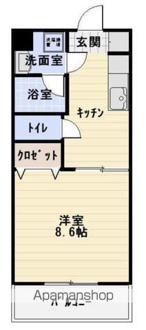 ビオス21(1K/2階)の間取り写真