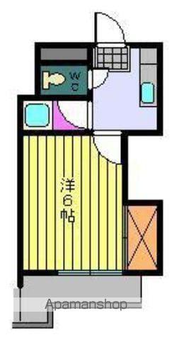 サザンコート永代(1K/2階)の間取り写真