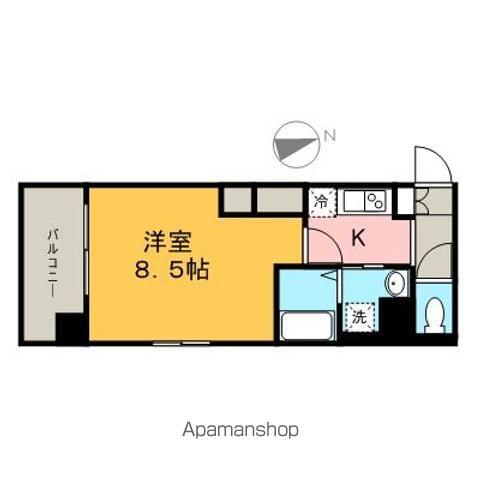 グランエターナ名古屋鶴舞(1K/7階)の間取り写真