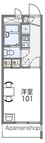 レオパレスメルツェ4(1K/3階)の間取り写真