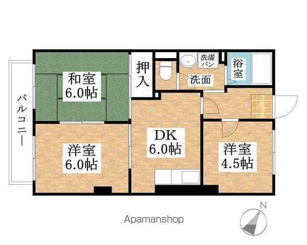 フォレストハイツ(3DK/2階)の間取り写真