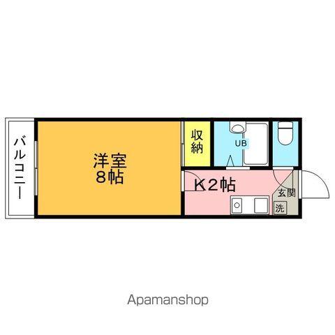 第5ハイツ・タマキ(1K/2階)の間取り写真