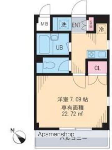 PLAZA M(1K/3階)の間取り写真