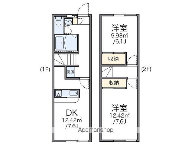レオパレスSTAY GOLD(2DK/1階)の間取り写真