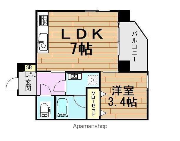 パミドール(1LDK/2階)の間取り写真
