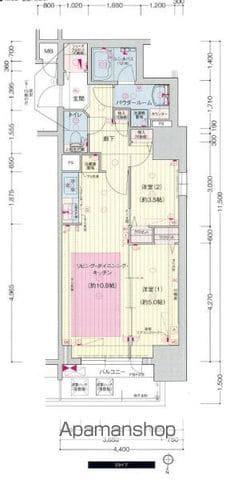 プレサンスTHE久屋大通レジェンド(2LDK/2階)の間取り写真