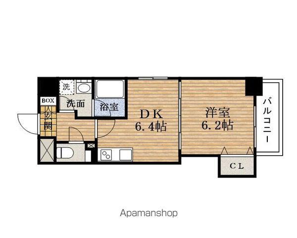 リンデンプラザSHINSAIBASHI(1DK/7階)の間取り写真